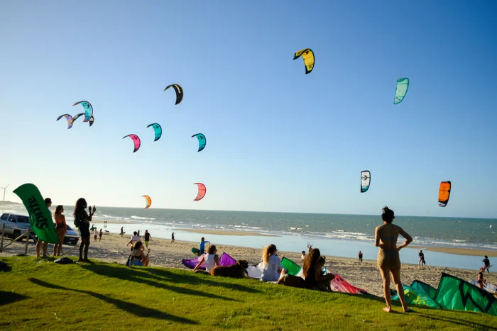 Kitesurf na baía de Icaraizinho de Amontada